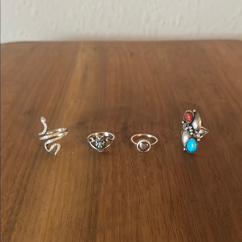 Silver and Turquoise Ring lot 🩵